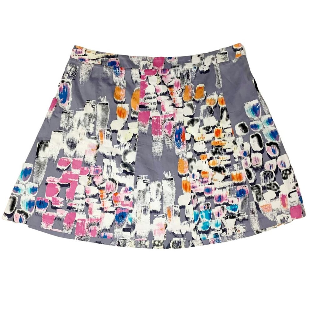 LANE BRYANT ALINE GEOMETRIC watercolor skirt WOMENS size 26